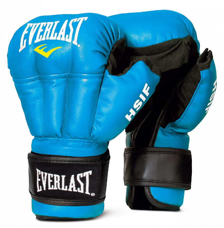 Перчатки для рукопашного боя Everlast HSIF PU 8 унций, синие купить за 2  988 руб. в Химках - АвелонСпорт